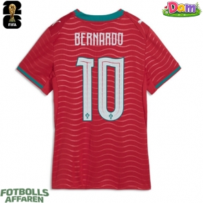 Portugal Bernardo Silva #10 Hemmatröja Kvinnor VM 2026 Kortärmad